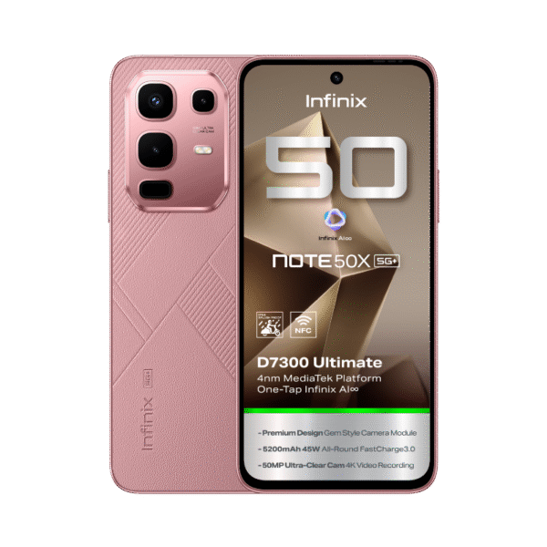 infinix Note 50x Sunset Spice Pink