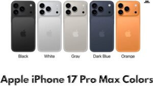 Apple iPhone 17 Pro Max Colors in Singapore
